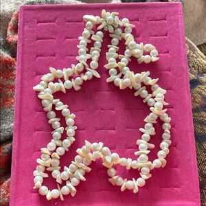 Elegant Cream Faux JAPAN Pearl Necklace 24 inches